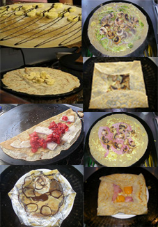 egg and bacon galette